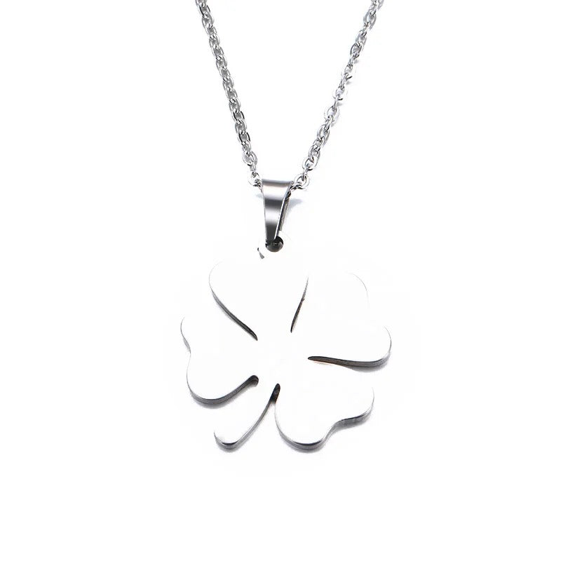 Necklace For Women Clover Gold Color Pendant Necklace Engagement Jewelry