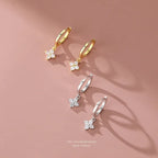925 Sterling Silver Leaf Earrings for Women Trendy Earring Jewelry Prevent Allergy Party Accessories Gift