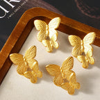 New Dangle Earrings for Women Large Butterfly Drop Earrings Wedding Women Gold Jewelry
