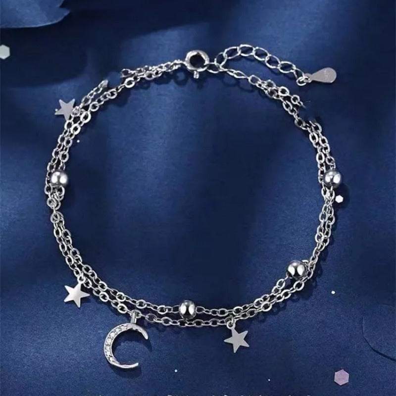 Silver Bracelets for Women 925 Sterling Silver Shiny Zircon Flower Wedding Jewelry
