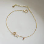 Gold Bracelets for Women Hollow Zircon Flower Bracelet 925 Sterling Silver Plating 14K Gold Jewelry