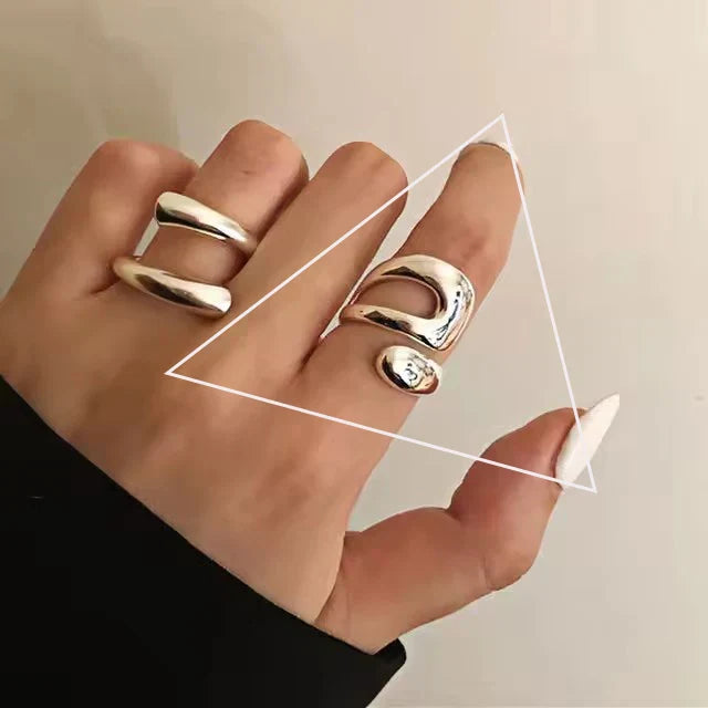 925 Sterling Silver Rings for Women Stackable Finger Rings Trendy Gifts