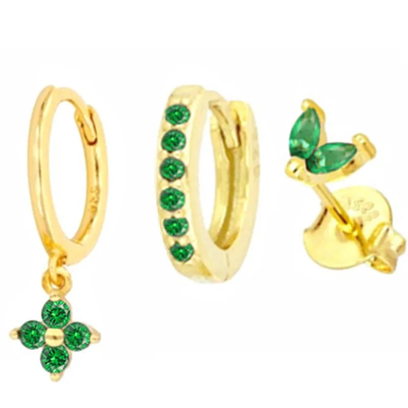 Hoop Earring For Women Star Moon Pendant Cartilage Earring Piercing Jewelry