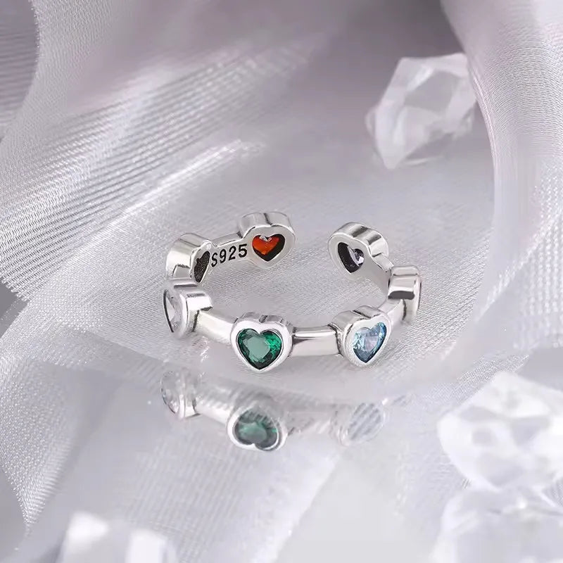 925 Sterling Silver Rings for Women Stackable Finger Rings Trendy Gifts