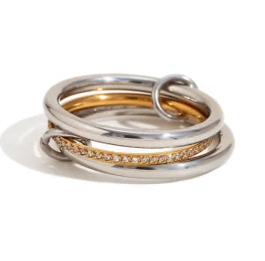 Layers Rhinestone Rings for Women  Jewelry Girls Charm GIfts
