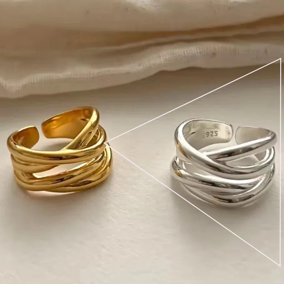 925 Sterling Silver Rings for Women Stackable Finger Rings Trendy Gifts