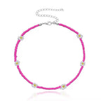 Bohemia Necklace for Women Fashion Short Daisy Jewelry Gift Flowers Choker