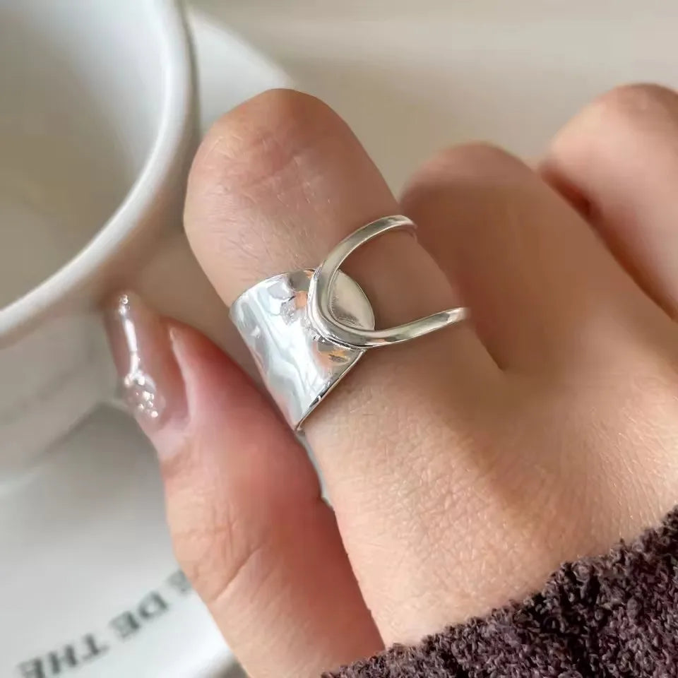 925 Sterling Silver Rings for Women Stackable Finger Rings Trendy Gifts