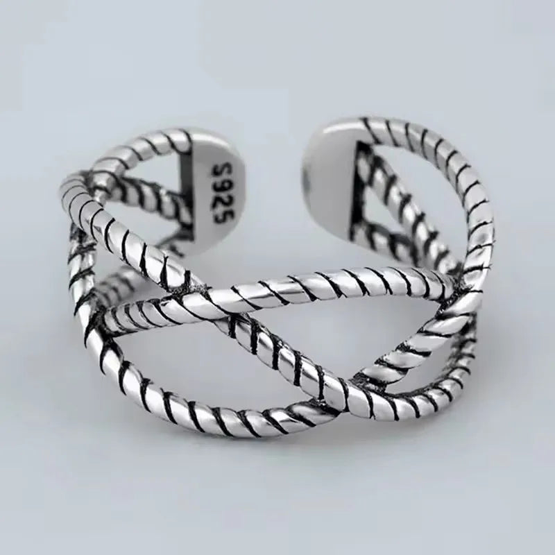 925 Sterling Silver Rings for Women Stackable Finger Rings Trendy Gifts