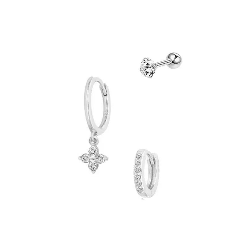 Hoop Earring For Women Star Moon Pendant Cartilage Earring Piercing Jewelry