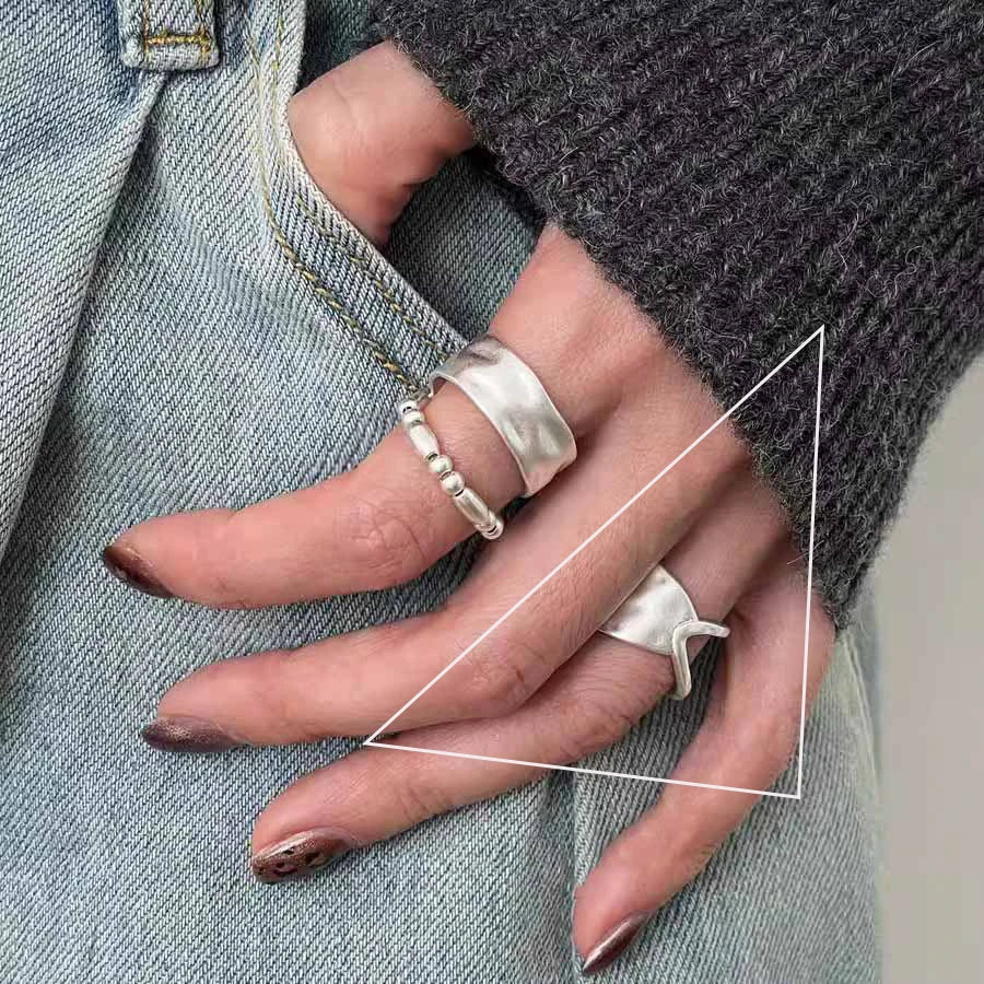 925 Sterling Silver Rings for Women Stackable Finger Rings Trendy Gifts