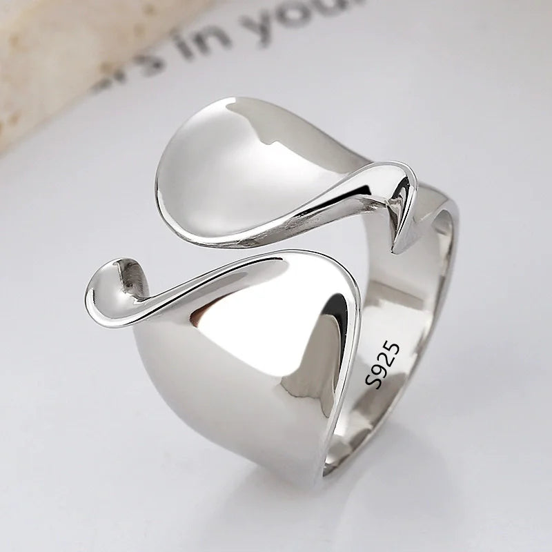 925 Sterling Silver Rings for Women Stackable Finger Rings Trendy Gifts