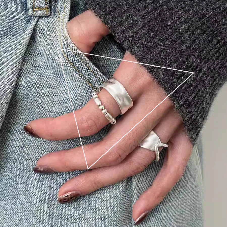 925 Sterling Silver Rings for Women Stackable Finger Rings Trendy Gifts
