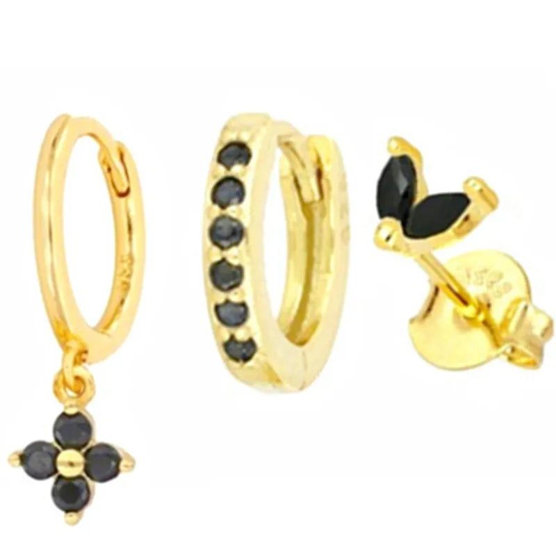 Hoop Earring For Women Star Moon Pendant Cartilage Earring Piercing Jewelry
