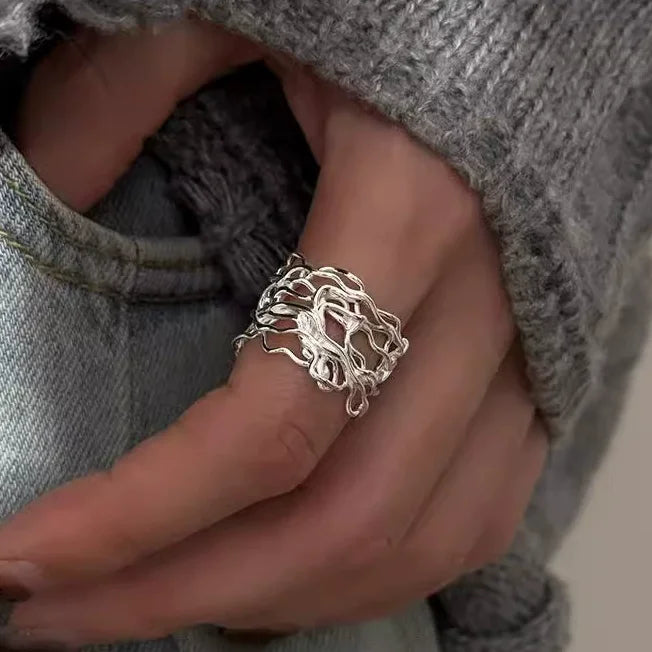 925 Sterling Silver Rings for Women Stackable Finger Rings Trendy Gifts