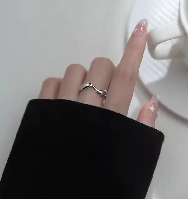 925 Sterling Silver Rings for Women Stackable Finger Rings Trendy Gifts