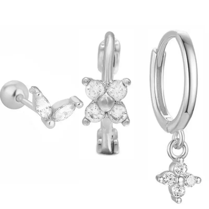 Hoop Earring For Women Star Moon Pendant Cartilage Earring Piercing Jewelry