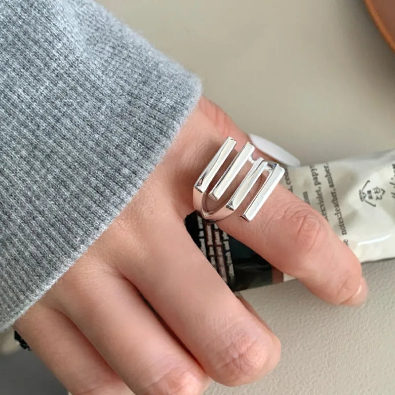 925 Sterling Silver Rings for Women Stackable Finger Rings Trendy Gifts