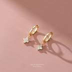 925 Sterling Silver Leaf Earrings for Women Trendy Earring Jewelry Prevent Allergy Party Accessories Gift