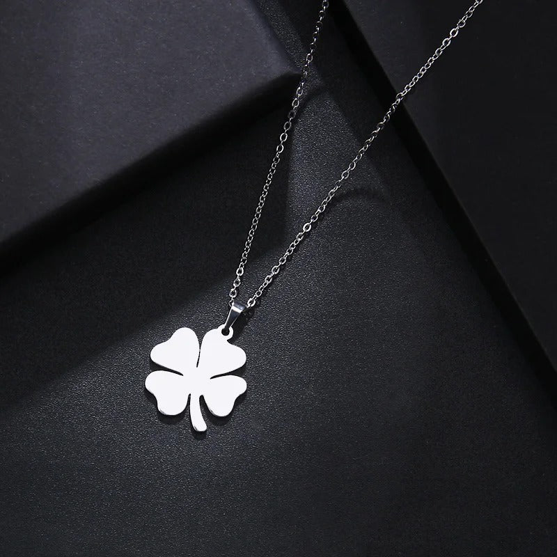 Necklace For Women Clover Gold Color Pendant Necklace Engagement Jewelry