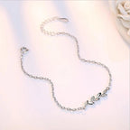 Silver Bracelets for Women Simple 925 Sterling Leaves Jewelry